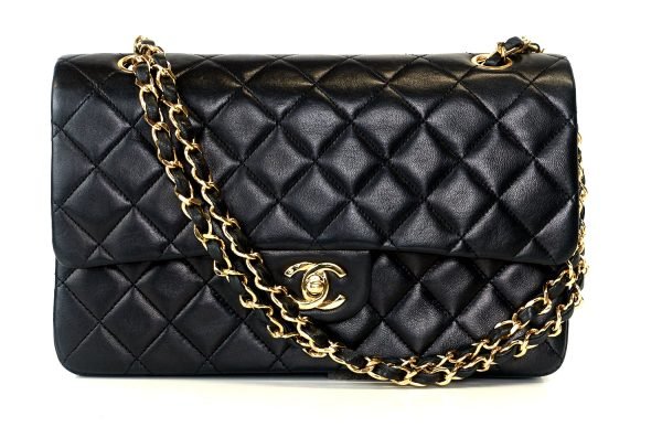 Double Flap Quilted Lambskin Leather Bag