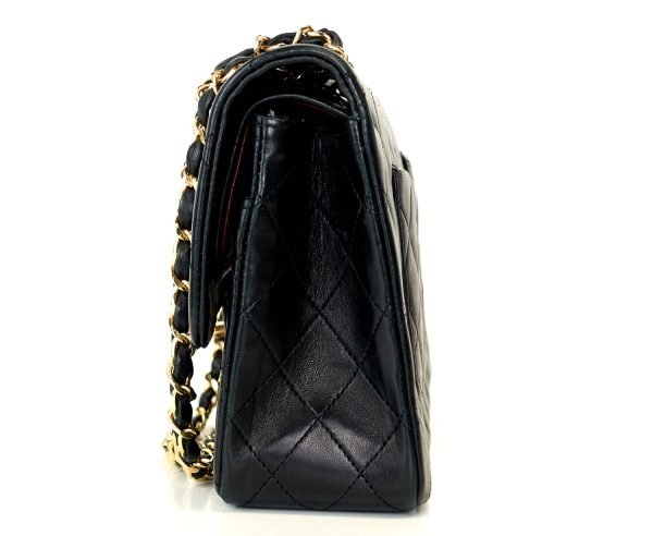 Double Flap Quilted Lambskin Leather Bag - Image 4