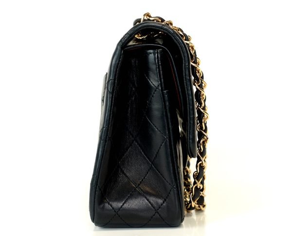 Double Flap Quilted Lambskin Leather Bag - Image 5