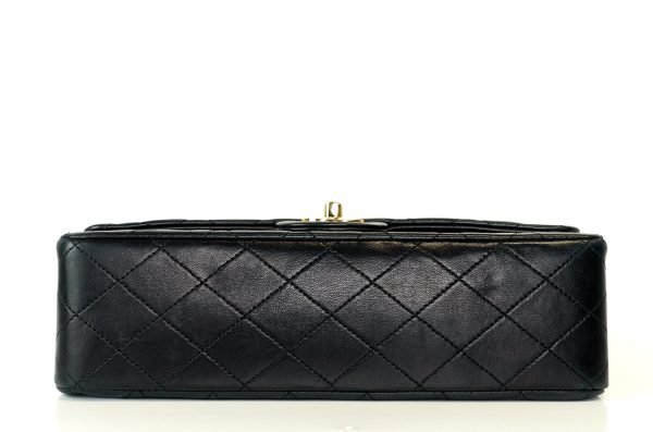 Double Flap Quilted Lambskin Leather Bag - Image 7