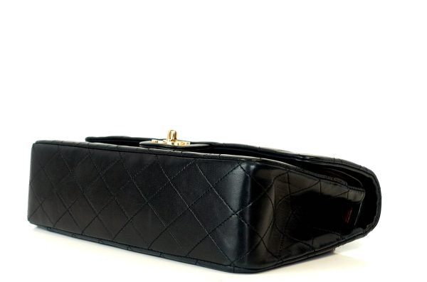 Double Flap Quilted Lambskin Leather Bag - Image 8