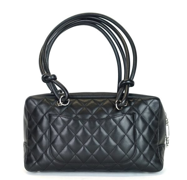 Cambon Bowler Medium Quilted Lambskin Leather Bag - Image 2