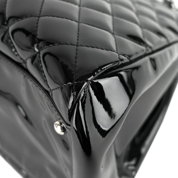 Just Mademoiselle Large Patent Leather Bag - Image 6