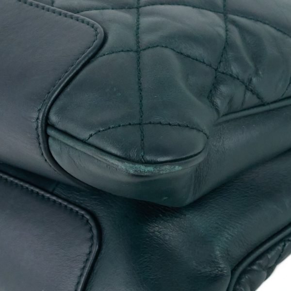 Glazed Calfskin Leather Shopping Tote Bag - Image 6