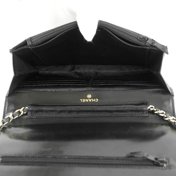 Timeless Wallet on Chain WOC Vintage Patent Leather Bag - Image 5