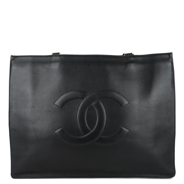 Lambskin Leather Jumbo Shopping Tote Bag - Image 2