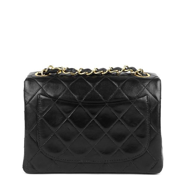 Square Classic Flap Mini Lambskin Leather Bag - Image 3