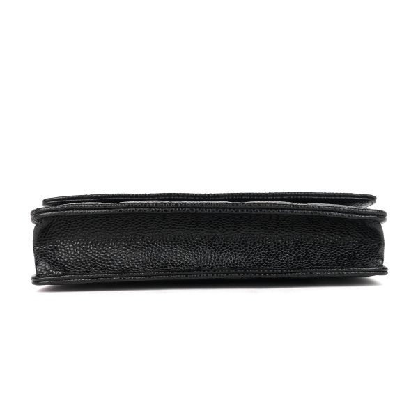 Wallet on Chain Caviar Leather Bag - Image 5