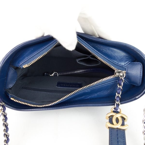 Gabrielle Small Calfskin Leather Hobo Bag - Image 7