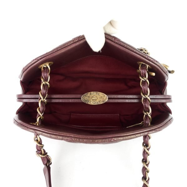 Just Mademoiselle Aged Calfskin Bowling Bag - Image 10