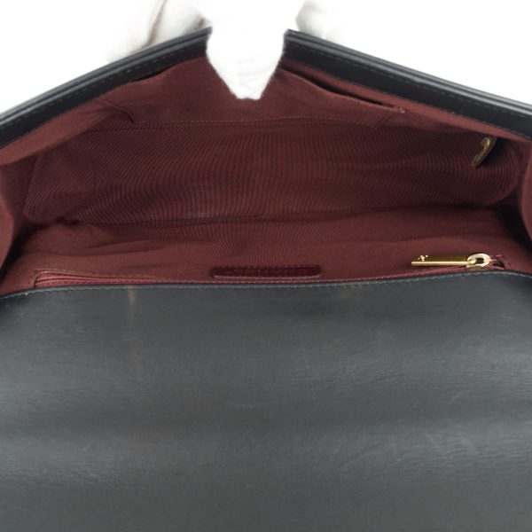 Boy Chevron Mixed Leather New Medium Bag - Image 8