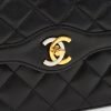 Double Flap Quilted Lambskin Leather Bag - Image 9