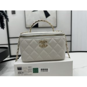 A96060 Chanel 24C limited edition rhinestone letter handle long box bag