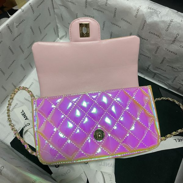 Chanel 2024 Mini CF handle patent leather Bag AS2431