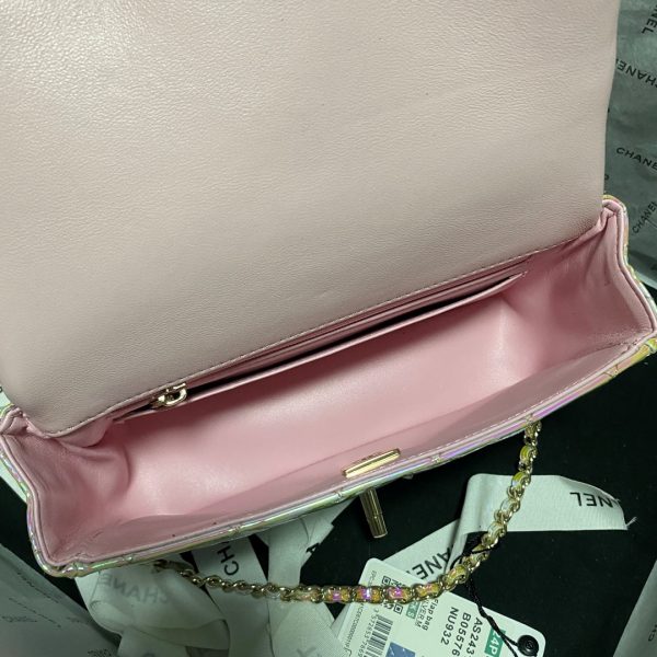 Chanel 2024 Mini CF handle patent leather Bag AS2431
