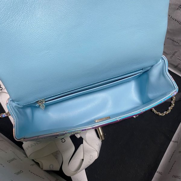 Chanel 2024 Mini CF handle patent leather Bag AS2431
