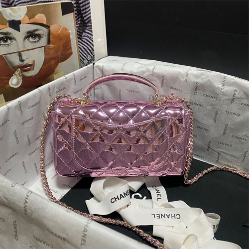 Chanel 2024 Mini CF handle patent leather Bag AS2431 3 Chanel 2024 Mini CF handle patent leather Bag AS2431