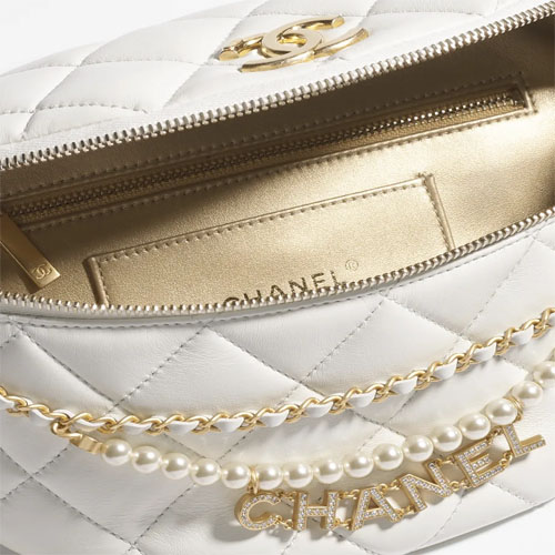 Chanel Waist Bag White AS4991 5 Chanel Waist Bag White AS4991