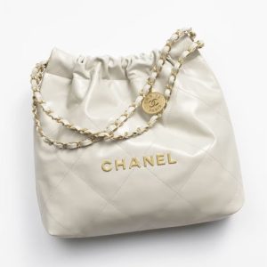 Chanel 22 Small Handbag Light Grey AS3260